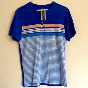 Blue striped INC small shirt NWT